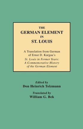 The German Element in St Louis