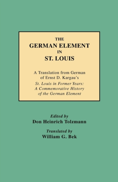 The German Element in St Louis