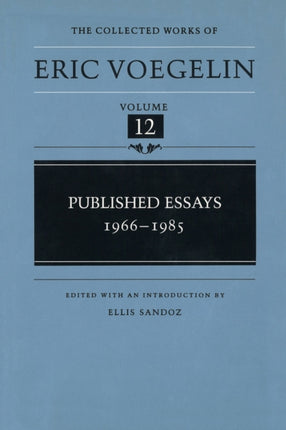 The Published Essays 196685 012 Collected Works