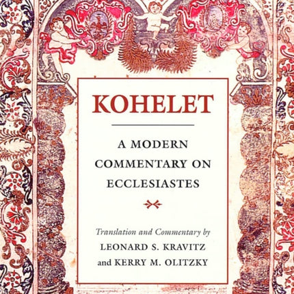 Kohelet: A Modern Commentary on Ecclesiastes