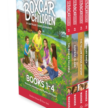 The Boxcar Children Mysteries Boxed Set 1-4: The Boxcar Children; Surprise Island; The Yellow House; Mystery Ranch