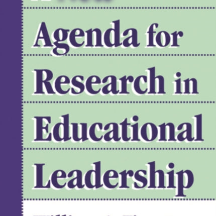 A New Agenda for Research in Educational Leadership