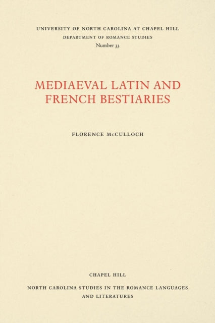 Medieval Latin and French Bestiaries