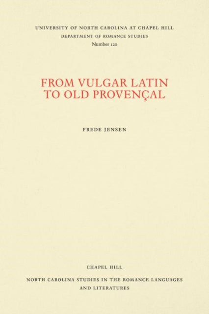 From Vulgar Latin to Old Proven231al
