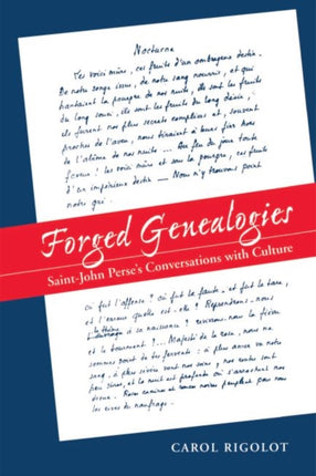 Forged Genealogies  SaintJohn Perses Conversations with Culture RLS 271