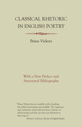 Classical Rhetoric in English Poetry