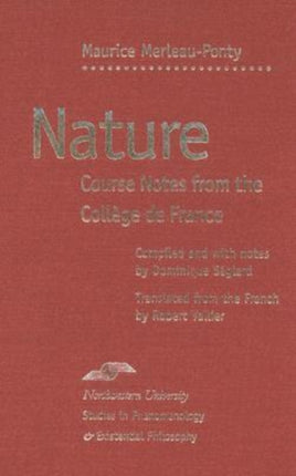 La Nature Notes Cours du College de France