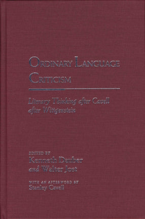 Ordinary Language Criticism Literary Thinking