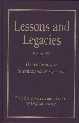 Lessons and Legacies Holocaust in International