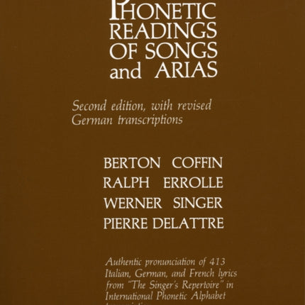 Phonetic Readings of Songs and Arias