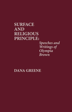 Suffrage and Religious Principle Speeches and