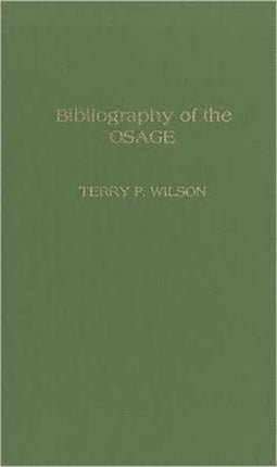 Bibliography of the Osage