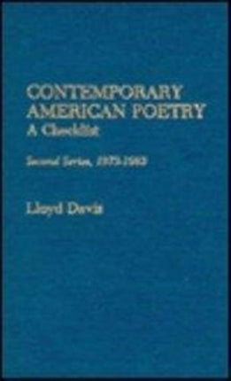 Contemporary American Poetry: A Checklist-Second Series, 1973-1983