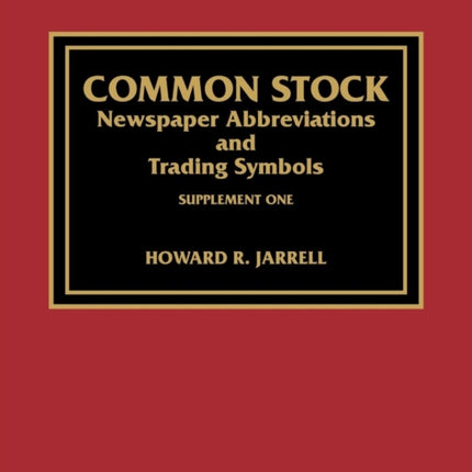 Common Stock Newspaper Abbreviations and Trading