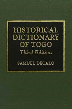 Historical Dictionary of Togo