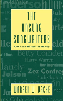 The Unsung Songwriters Studies in Jazz 34
