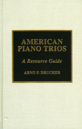 American Piano Trios