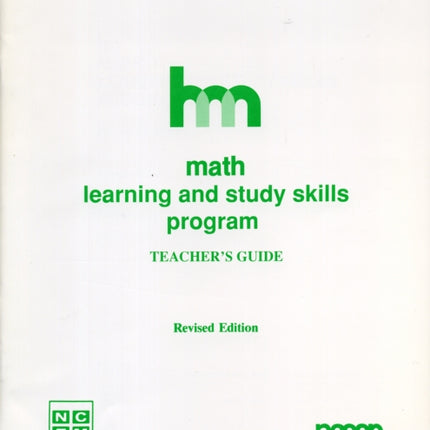 Math Teachers Guide HM Learning and Study Skills