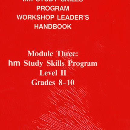 Workshop Leaders Handbook Level II Grades 810 HM