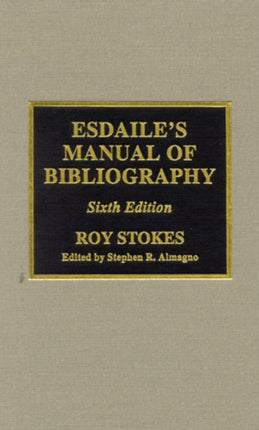 Esdaile's Manual of Bibliography