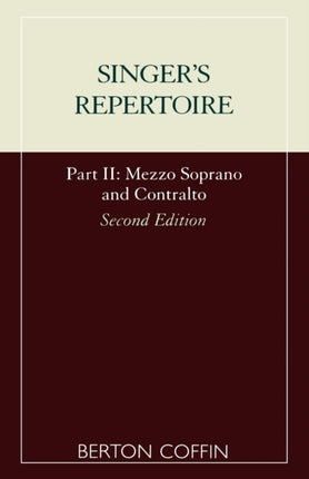 The Singers Repertoire Part II