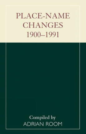PlaceName Changes 19001991