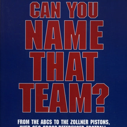 Can You Name that Team