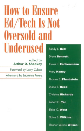 How to Ensure EdTech is Not Oversold and
