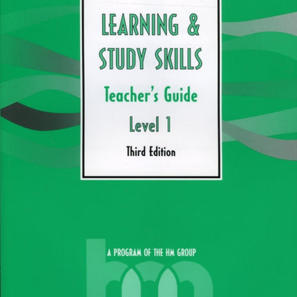 Level I Teachers Guide Hm Learning  Study Skills