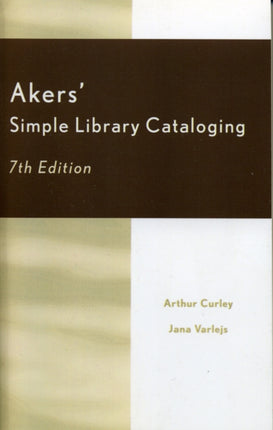 Akers Simple Library Cataloging