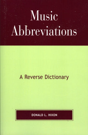 Music Abbreviations