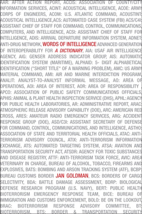 Words of Intelligence A Dictionary