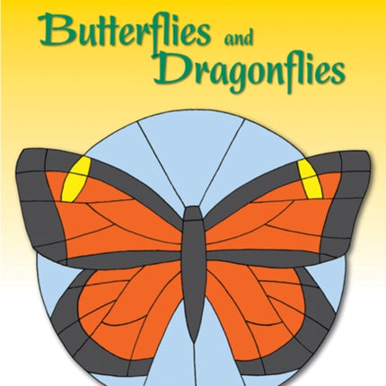 Stained Glass Patterns: Butterflies and Dragonflies