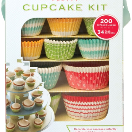 Pretty Cupcake Kit: Decorate Your Cupcakes Instantly with Beautiful Liners, Flag Toppersm, and Creative Presentation