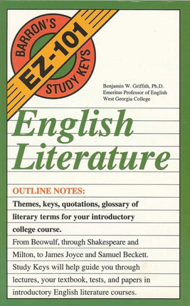 English Literature EZ101 Study Keys