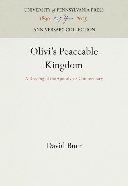 Olivis Peaceable Kingdom A Reading of the