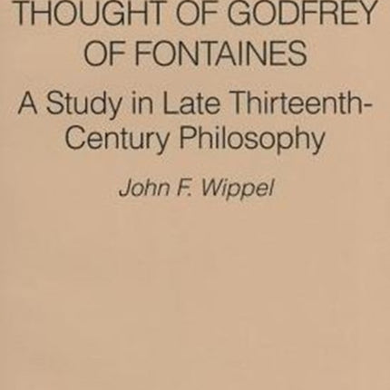 Metaphysical Thought Godfrey Fontaines