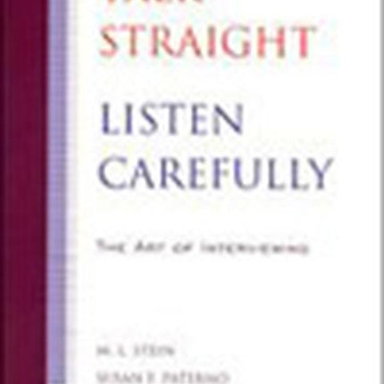 Talk Straight Listen Carefully
