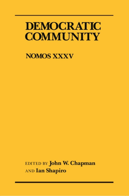 Democratic Community: Nomos XXXV