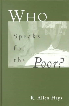 Who Speaks for the Poor: National Interest Groups and Social Policy