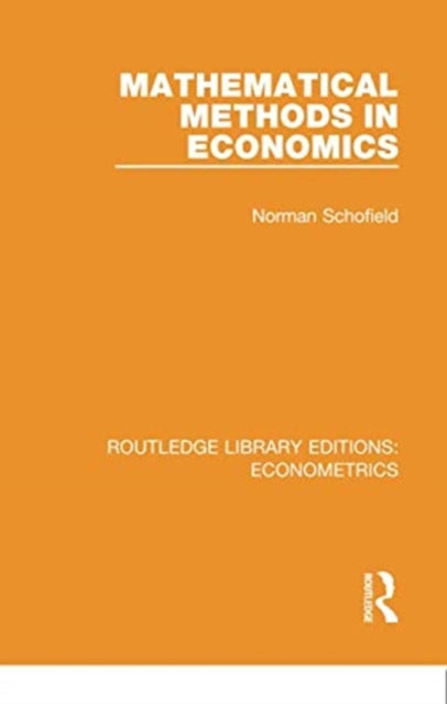 Mathematical Methods in Economics