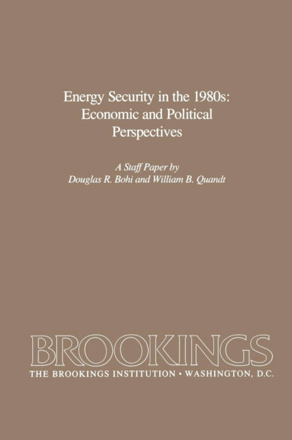 Energy Security in the 1980s