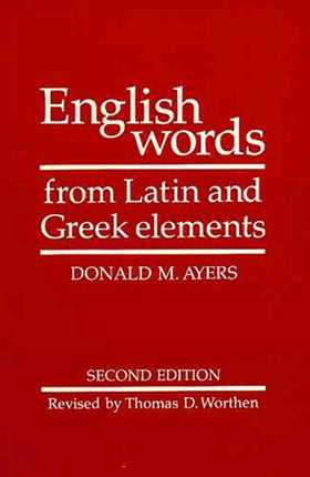 English Words From Latin And Greek Elements