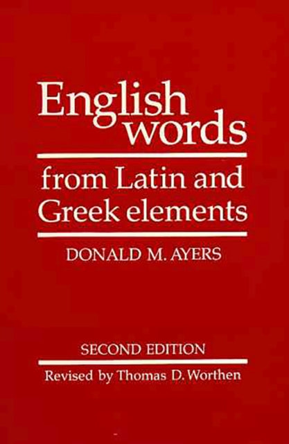 English Words From Latin And Greek Elements