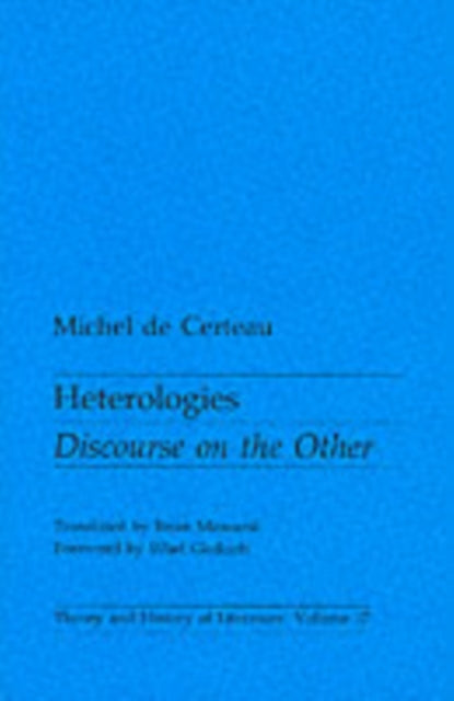 Heterologies: Discourse on the Other