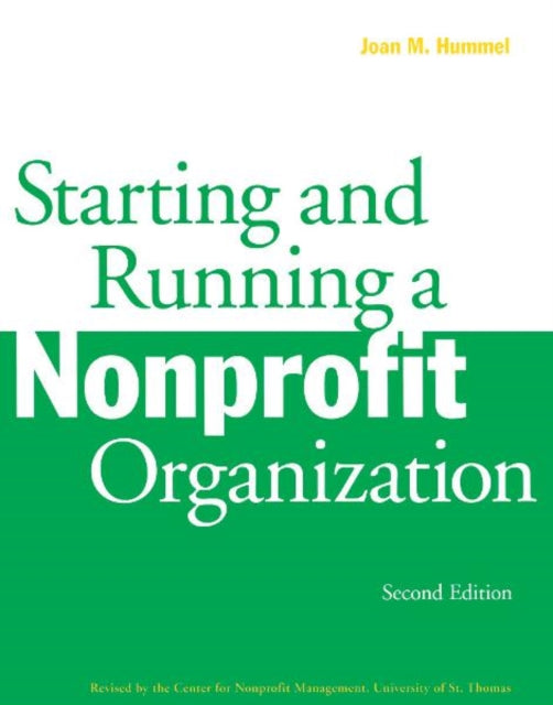 Starting and Running a Nonprofit Organization