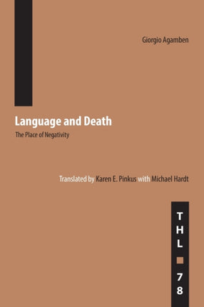 Language and Death: The Place of Negativity