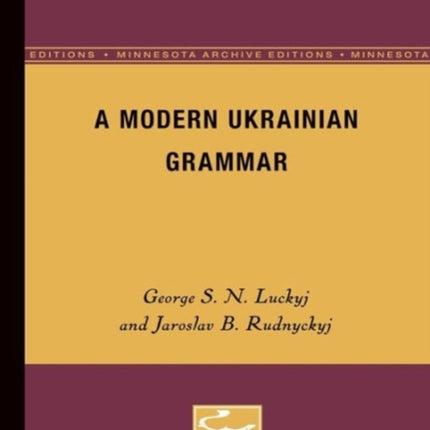 A Modern Ukranian Grammar