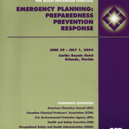 Emergency Planning: Preparedness, Prevention and Response