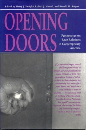 Opening Doors Perspectives on Race Relations in